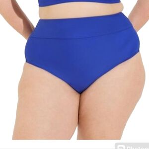 Torrid Active Ultra High Rise Swim Bottom Blue NWT Size 2X